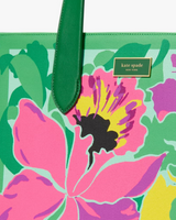 Kate Spade Manhattan Orchid Bloom Canvas Tote Handbag