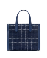 Kate Spade Manhattan Denim Check Small Tote Handbag