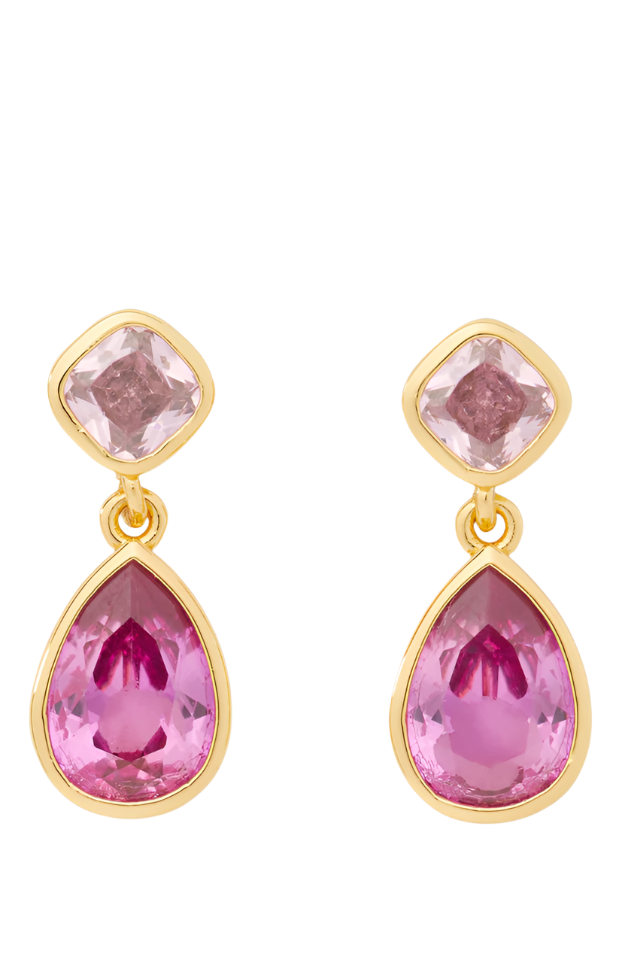 Kate Spade Bubbly Bezel Double Drop Earrings