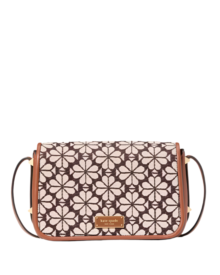 Kate Spade Spade Flower Jacquard Small Flap Crossbody Handbag