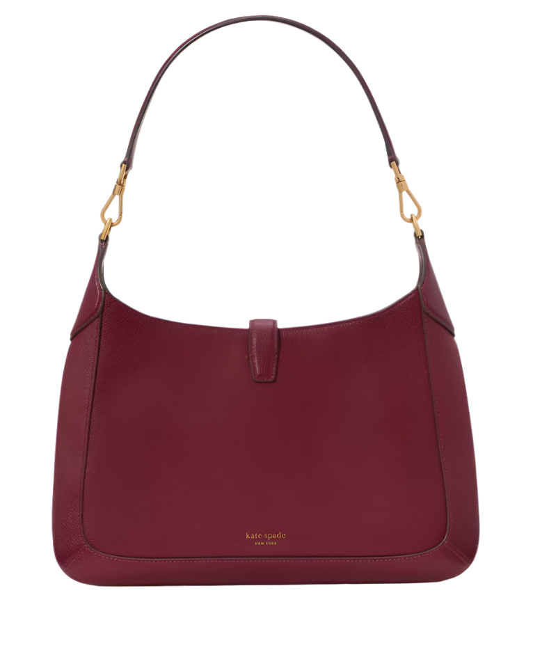 Kate Spade Deco Pebbled Leather & Suede Hobo Handbag