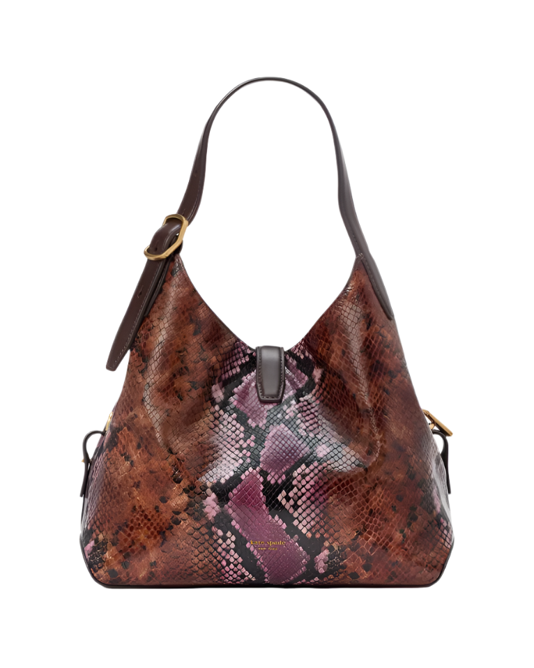 Kate Spade Deco Snake Embossed Crossbody Tote Handbag