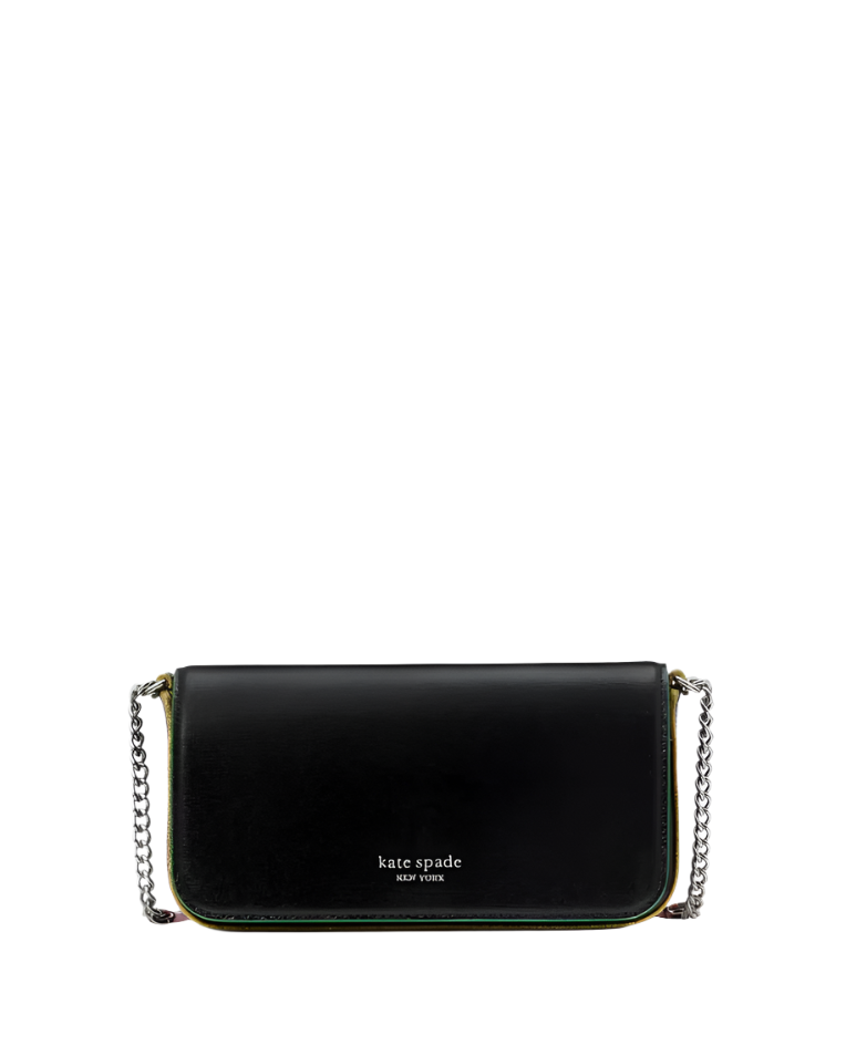 Kate Spade Devin Glitter Edge Flap Chain Wallet