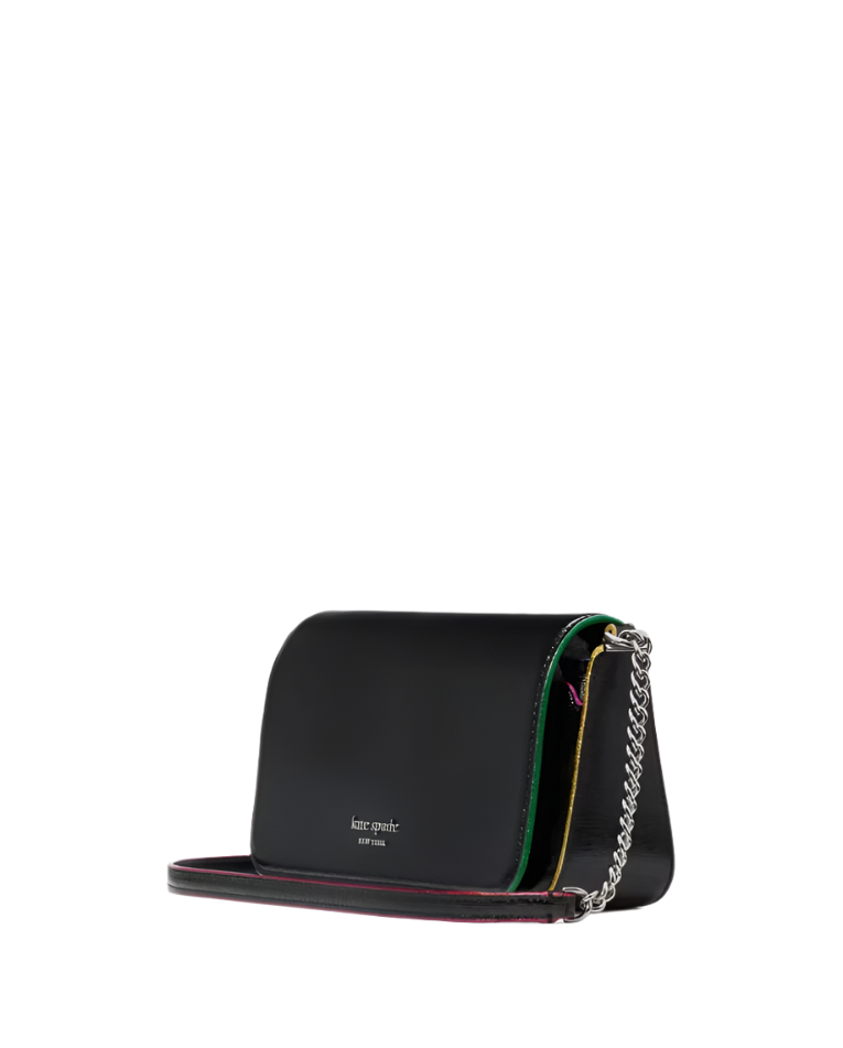 Kate Spade Devin Glitter Edge Flap Chain Wallet – ShopCGX Kate Spade Devin Glitter Edge Flap Chain Wallet – ShopCGX