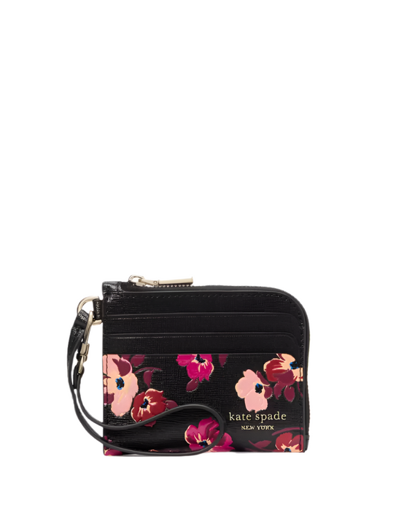 Kate Spade Devin Fall Poppies Coin Card Case Wristlet