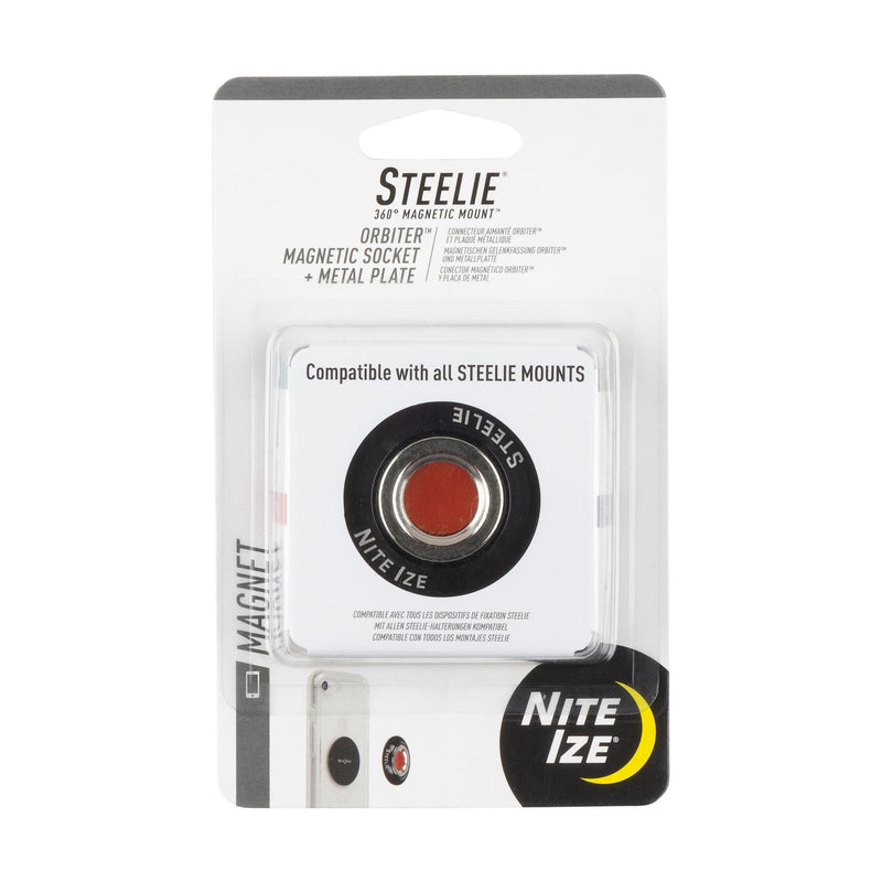 Nite Ize Steelie Orbiter Magnetic Socket + Metal Plate