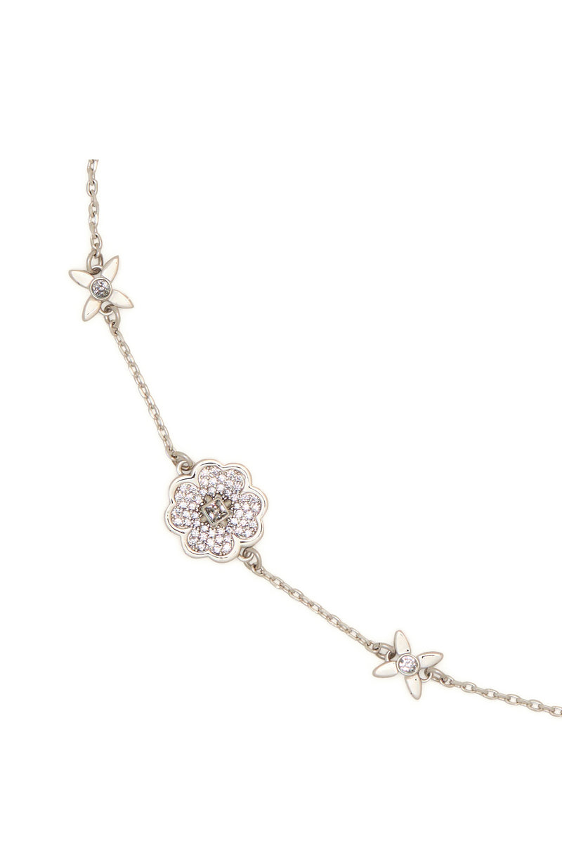 Kate Spade Heritage Bloom Silver Necklace