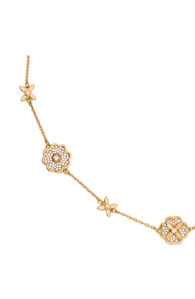 Kate Spade Heritage Bloom Scatter Gold Necklace