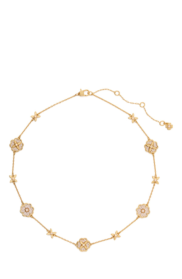 Kate Spade Heritage Bloom Scatter Gold Necklace