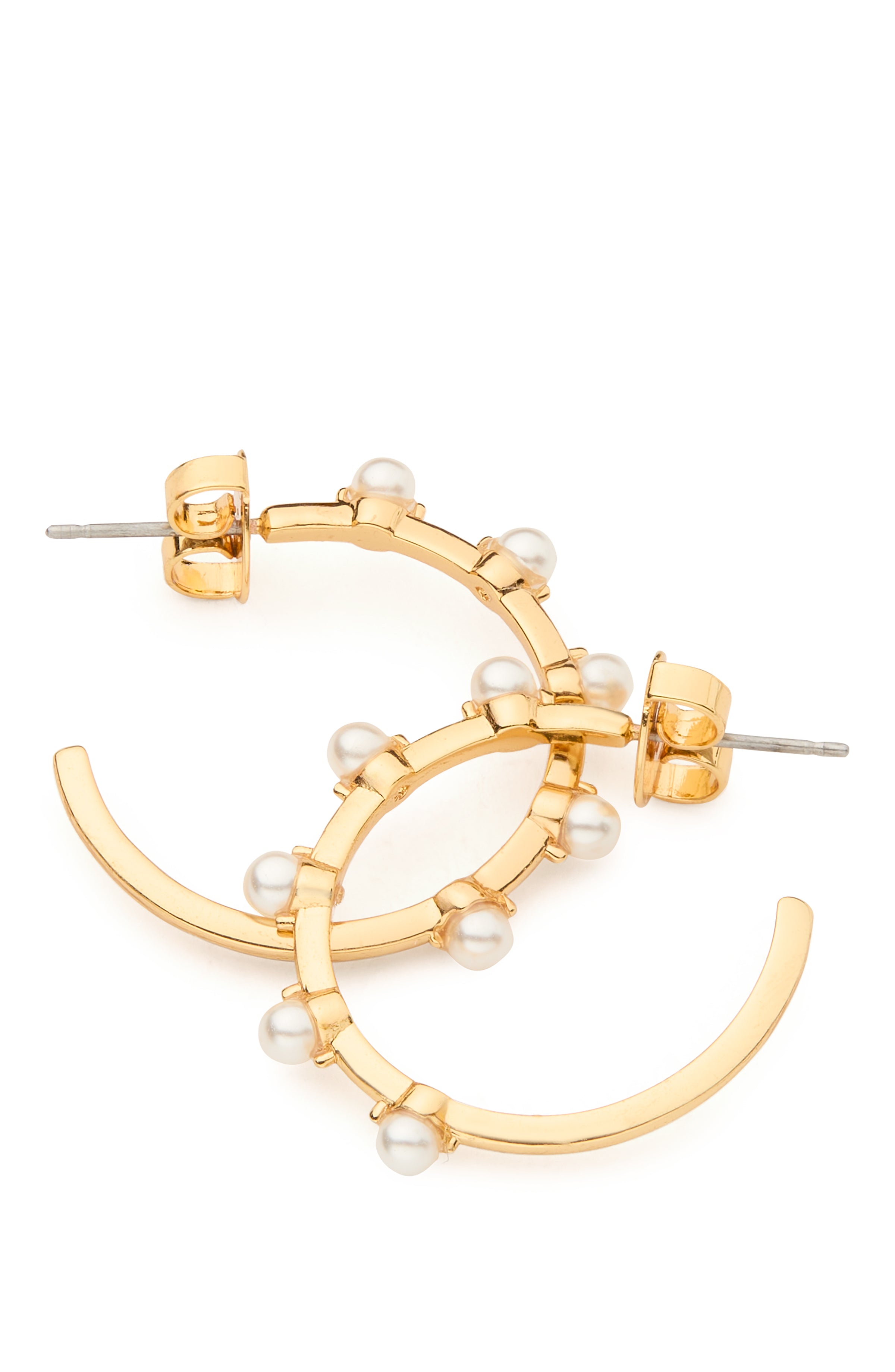 Kate Spade Hint of Shimmer Gold Hoop Earrings