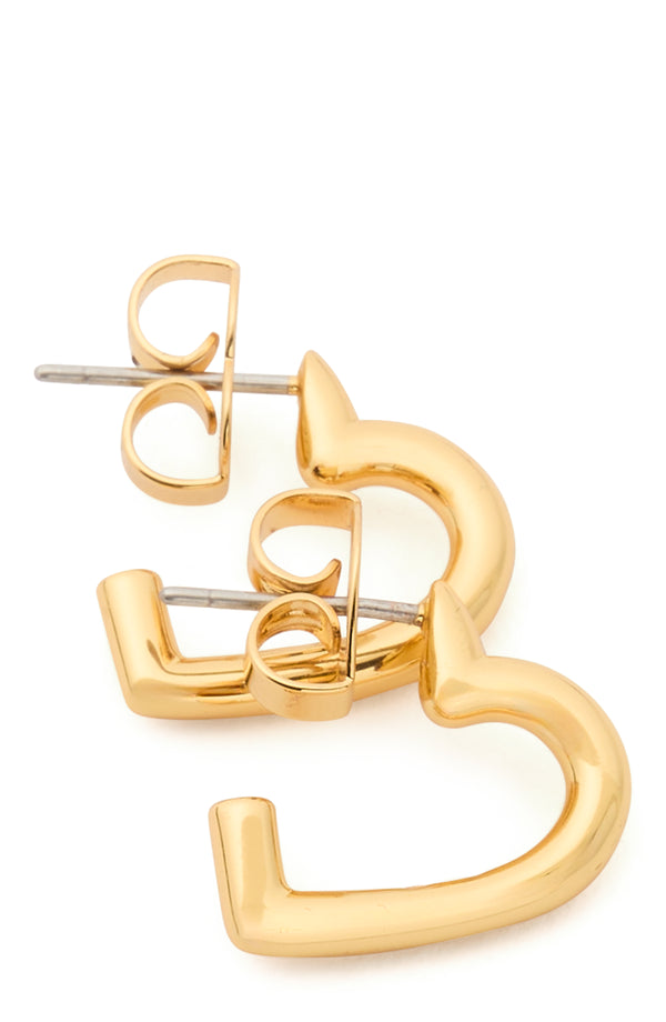 Kate Spade Heart You Hoop Earrings - Gold-Plated