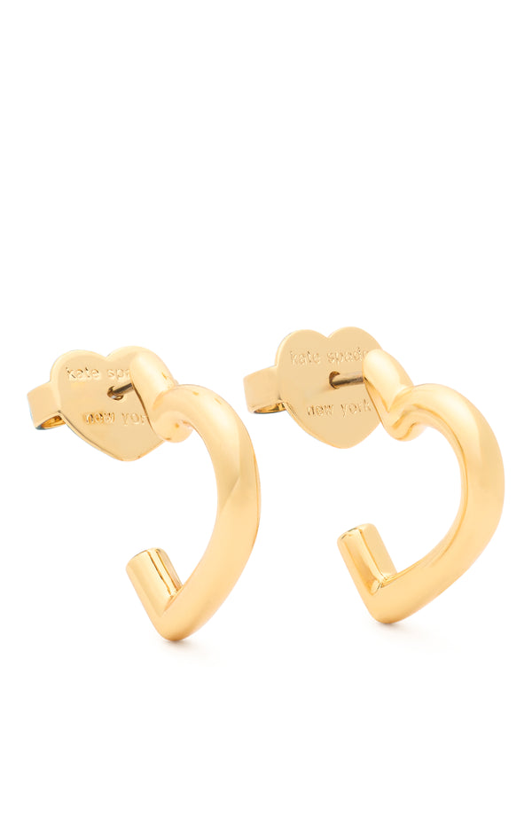 Kate Spade Heart You Hoop Earrings - Gold-Plated