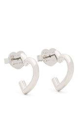 Kate Spade Heart You Hoop Earrings - Silver-Plated