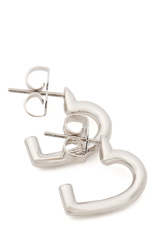 Kate Spade Heart You Hoop Earrings - Silver-Plated