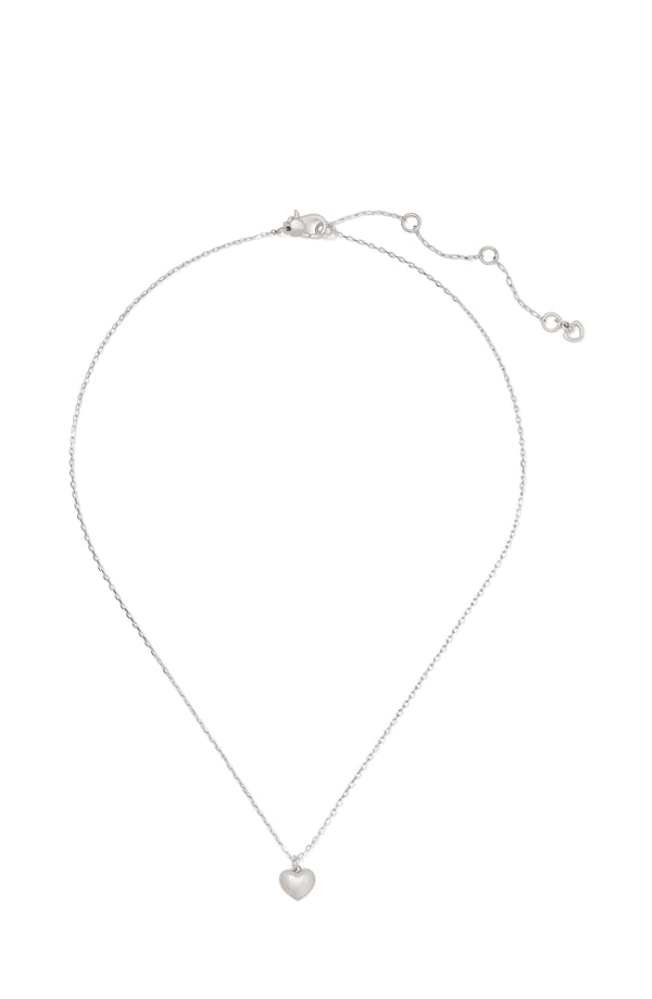 Kate Spade Heart You Delicate Mini Pendant Necklace - Silver-Plated