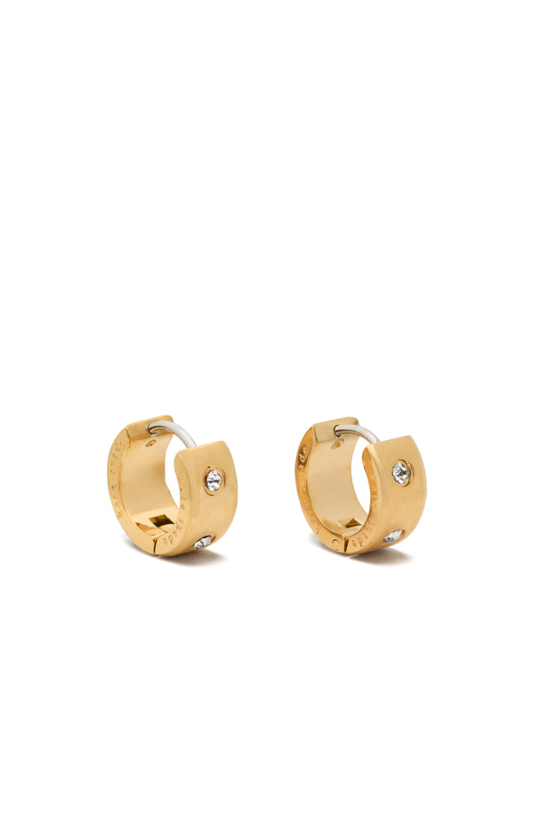 Kate Spade Set In Stone Chunky Huggies Earrings