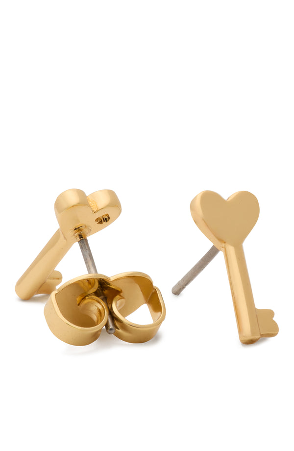 Kate Spade With All My Heart Stud Earrings - Gold-Toned