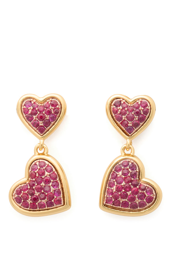 Kate Spade With All My Heart Pave Drop Earrings