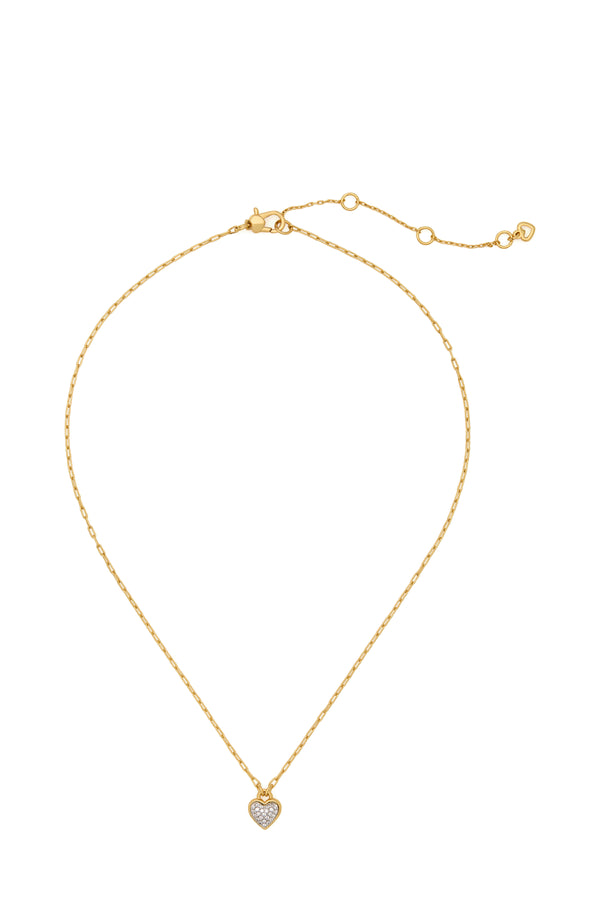 Kate Spade With All My Heart Pave Pendant Necklace - Two-Toned