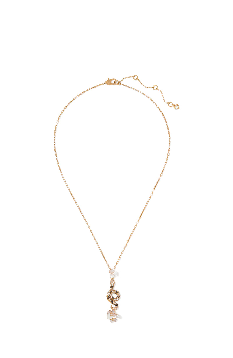 Kate Spade Shining Snake Pendant Necklace - Multi-Toned