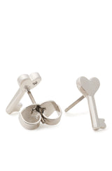 Kate Spade With All My Heart Stud Earrings - Silver-Toned