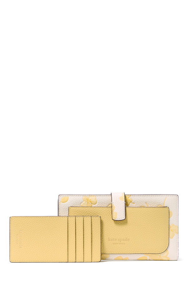 Kate Spade Ava Spring Pansies Bifold Wallet