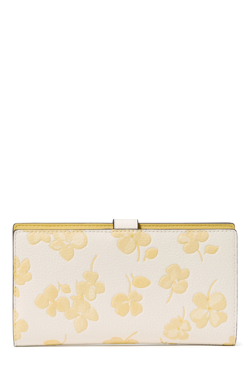 Kate Spade Ava Spring Pansies Bifold Wallet