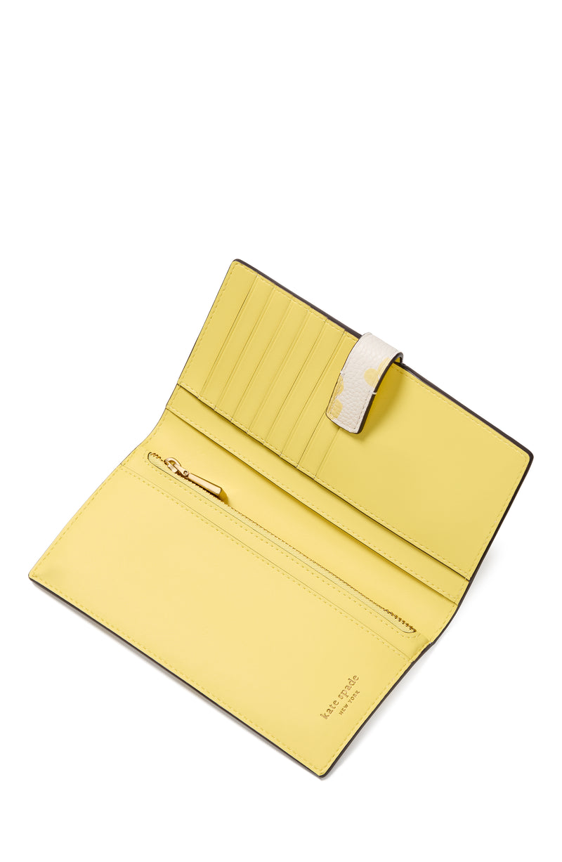 Kate Spade Ava Spring Pansies Bifold Wallet