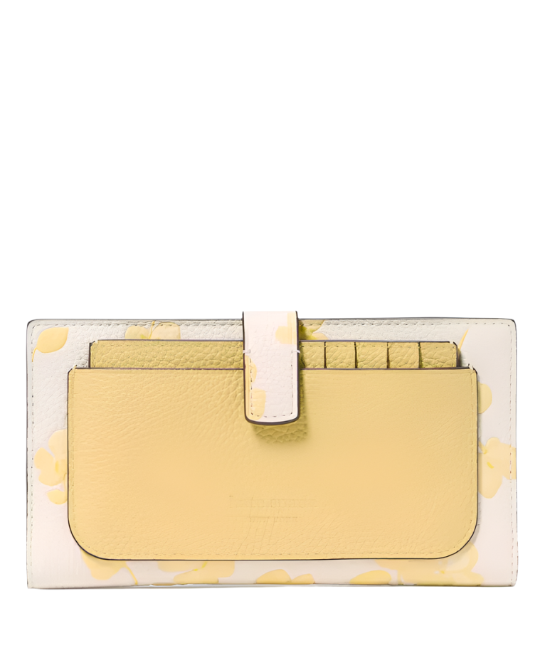 Kate Spade Ava Spring Pansies Bifold Wallet