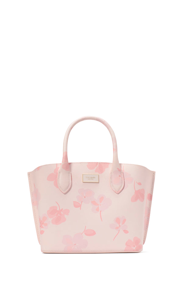 Kate Spade Suite Spring Pansies Crossbody Tote Handbag