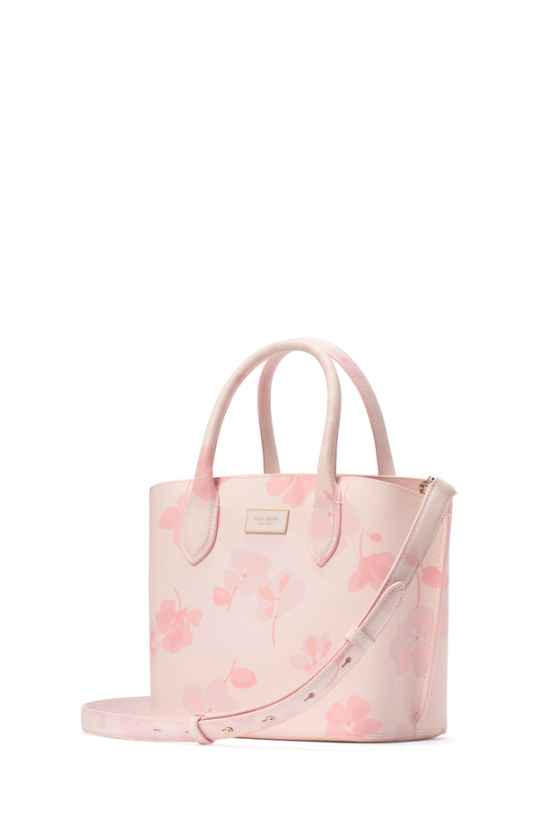 Kate Spade Suite Spring Pansies Crossbody Tote Handbag