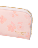 Kate Spade Devin Spring Pansies Zip Card Case
