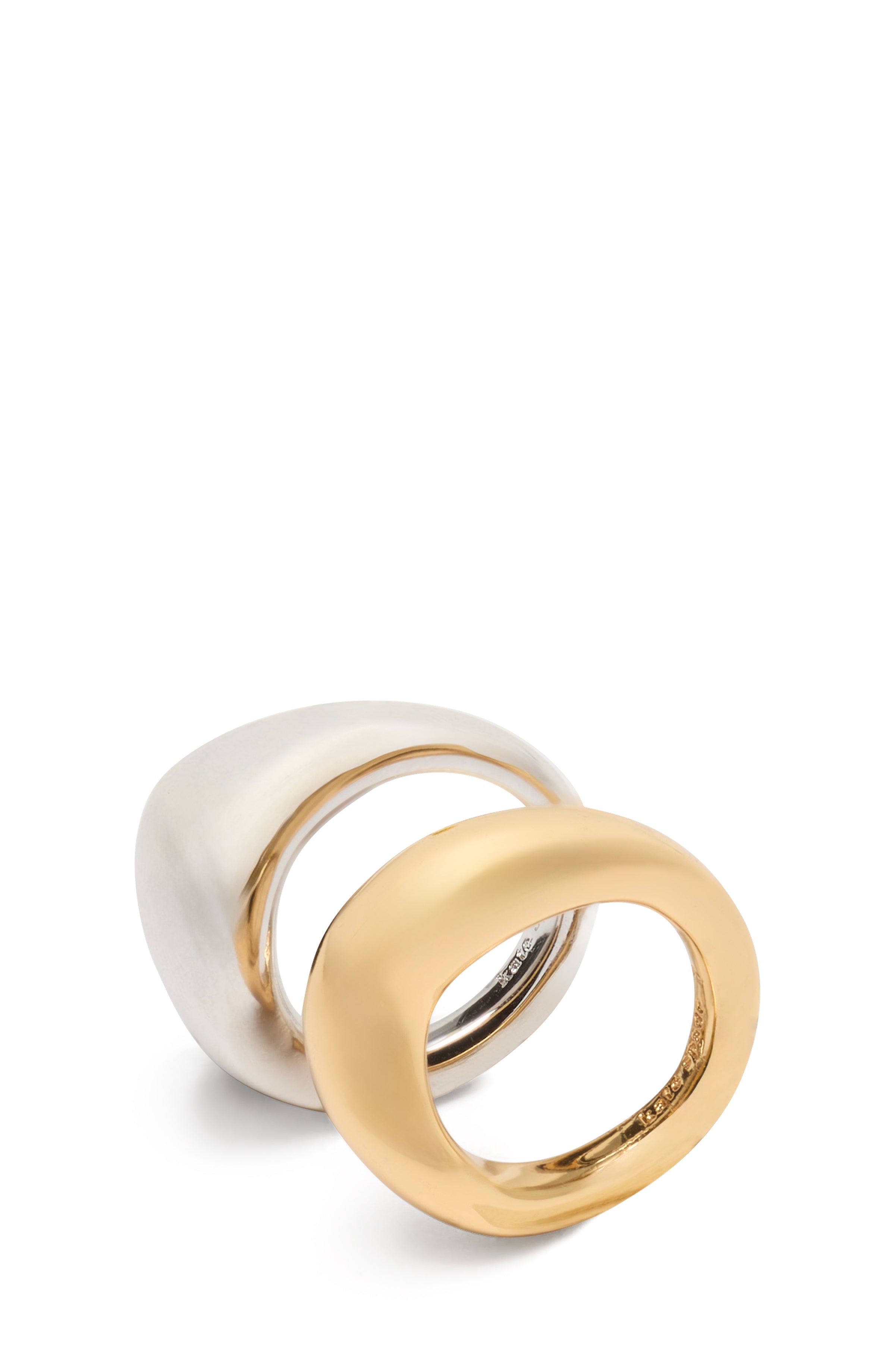 Kate Spade Molten Stacking Rings - Two-Toned - Size 8