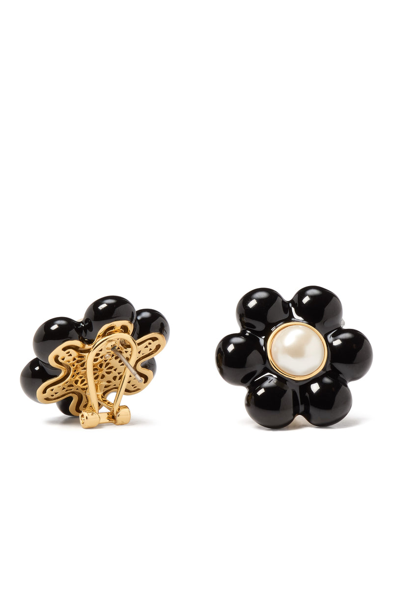 Kate Spade Stone & Enamel Petal Puff Stud Earrings