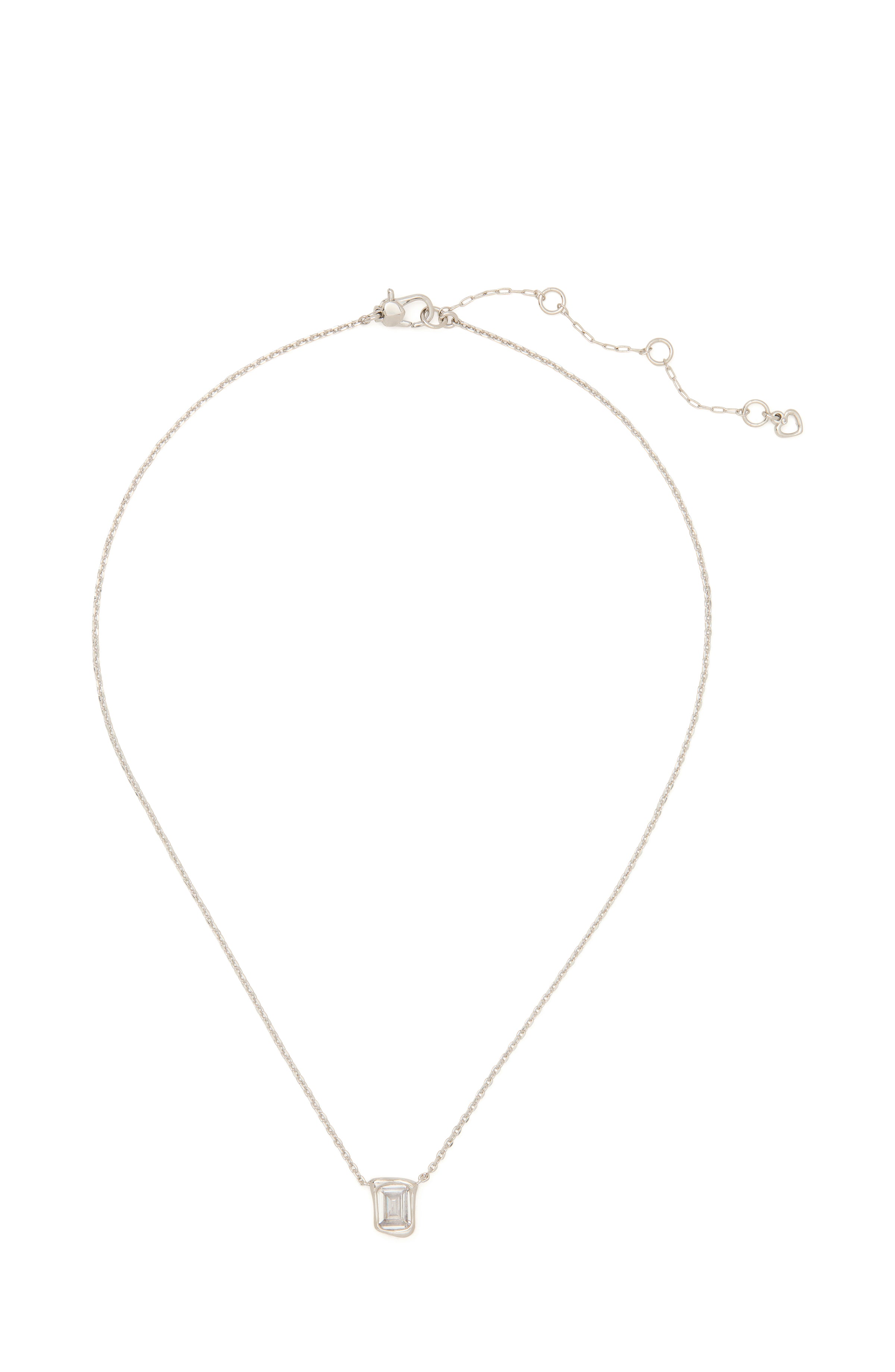 Kate Spade Molten Glass Pendant Necklace - Silver-Plated