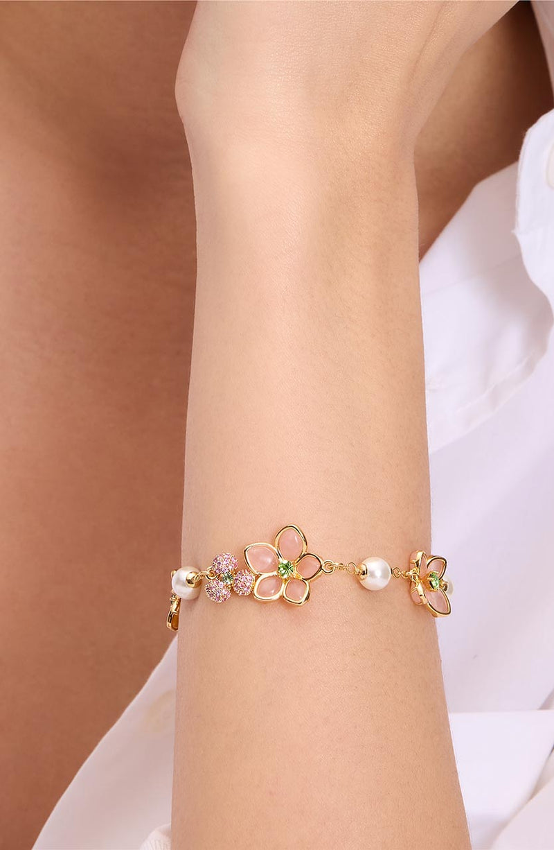 Kate Spade Pastel Petals Flower Bracelet