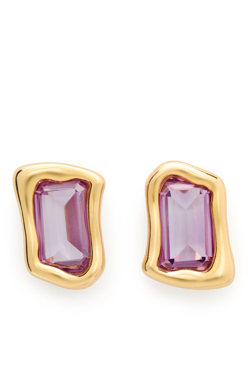 Kate Spade Molten Glass Statement Stud Earrings - Gold-Plated