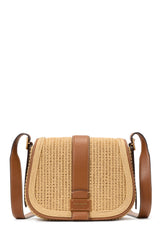 Kate Spade Nouveau Straw Saddle Handbag