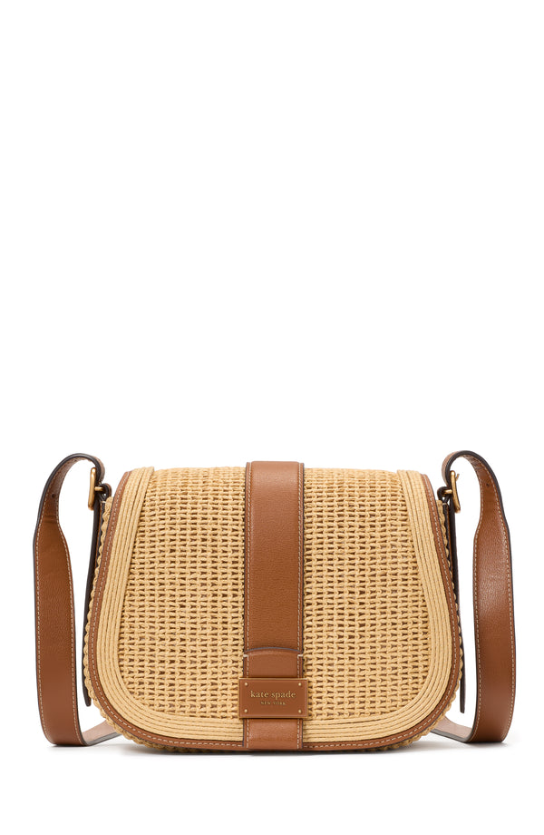 Kate Spade Nouveau Straw Saddle Handbag