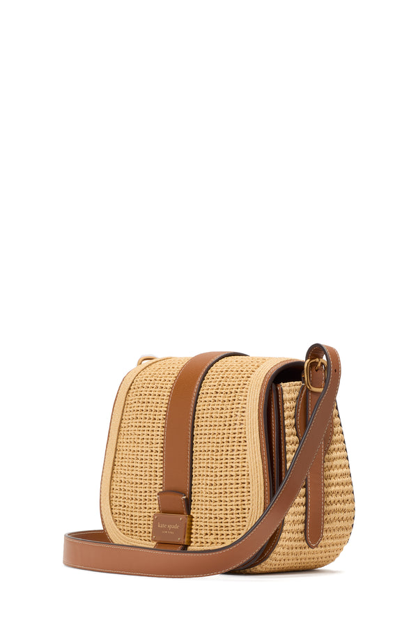 Kate Spade Nouveau Straw Saddle Handbag