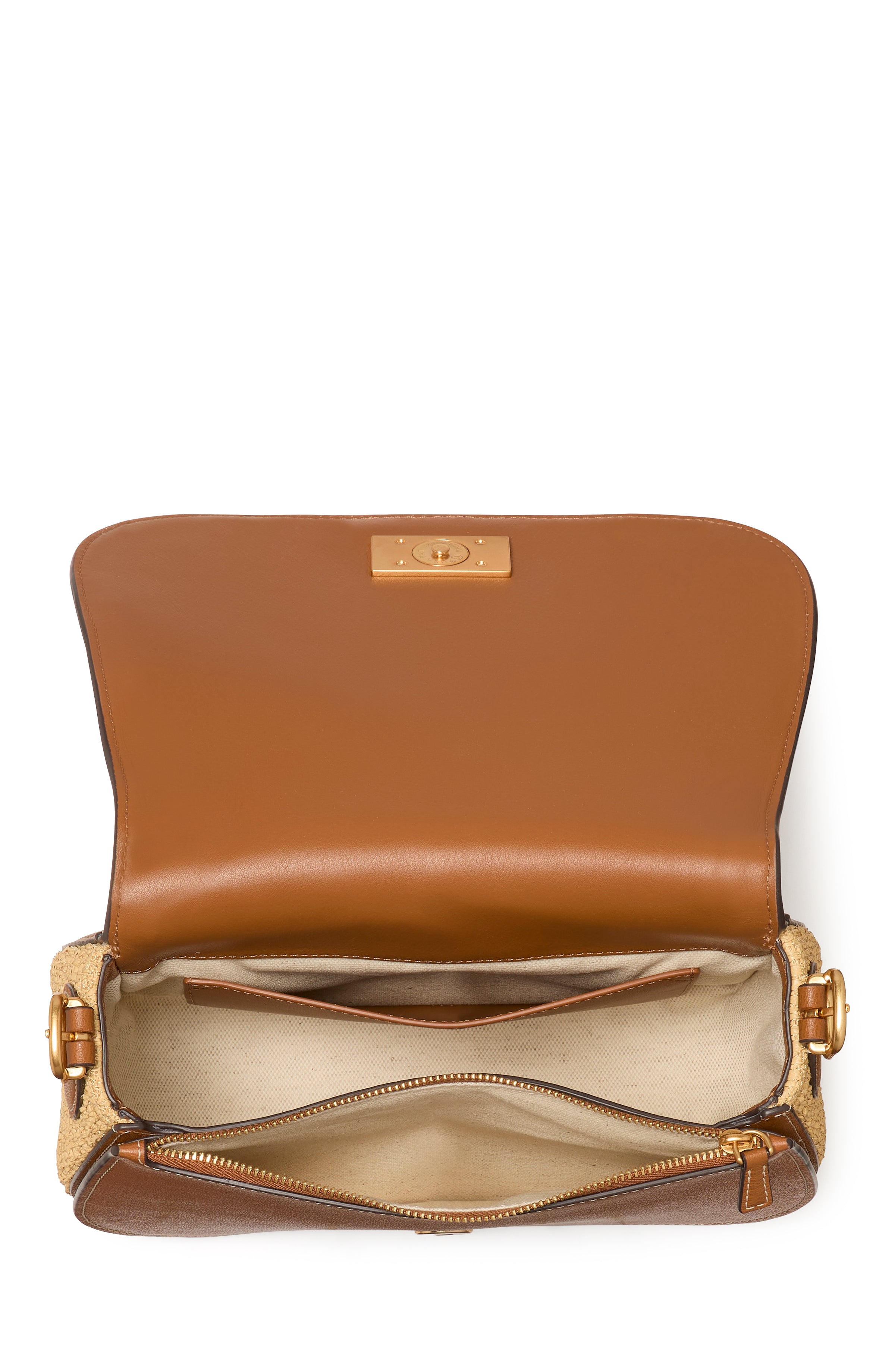 Kate Spade Nouveau Straw Saddle Handbag
