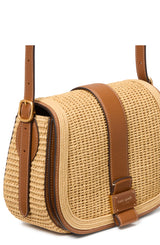 Kate Spade Nouveau Straw Saddle Handbag