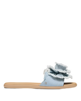 Kate Spade Womens Flourish Denim Flat Sandals
