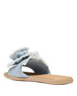 Kate Spade Womens Flourish Denim Flat Sandals