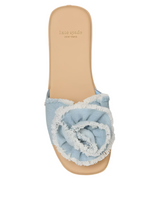 Kate Spade Womens Flourish Denim Flat Sandals