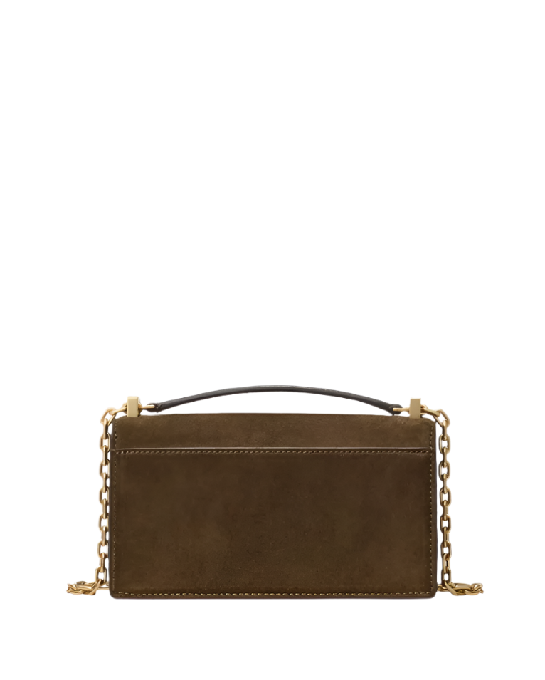 Kate Spade Deco Suede Mini Flap Chain Crossbody Handbag
