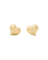 Kate Spade Valentines Day Gold Heart Stud Earrings