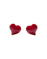 Kate Spade Valentines Day Red Heart Stud Earrings