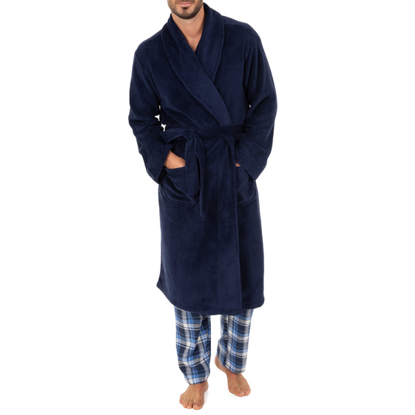 Izod Men's Comfort Soft Shawl Robe