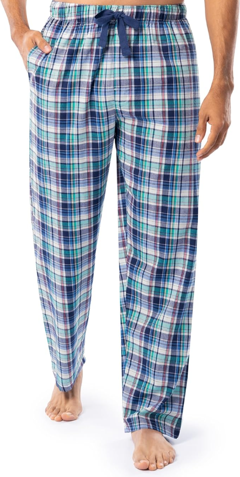 IZOD Mens Printed Poplin Drawstring Sleep Pants